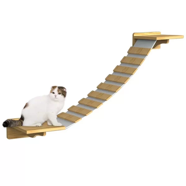 Wall-Mounted Staircase with Scratching Post - Image 7