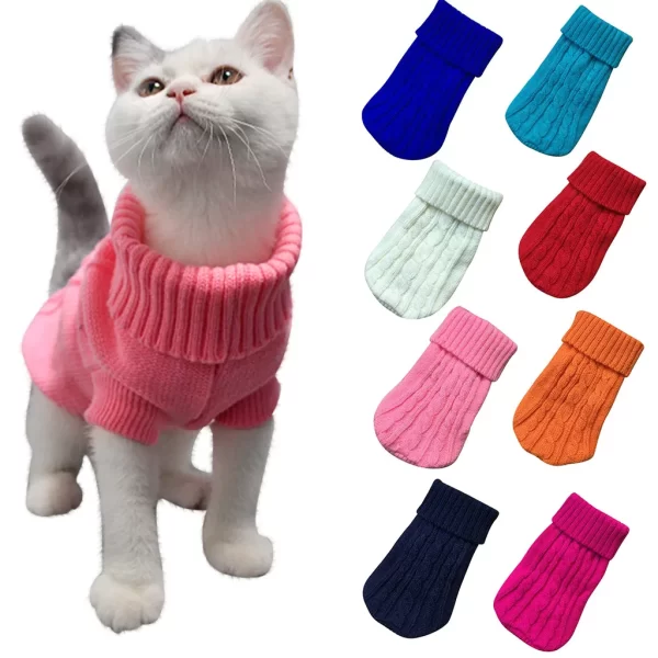 Winter Warm Cat Sweater - Image 2