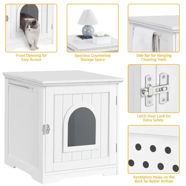 Enclosed Cat Litter Box Furniture - Image 4