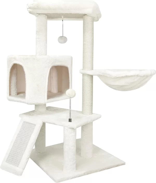 Cat Tree Condo With Scratching Toy and Ball - Image 8
