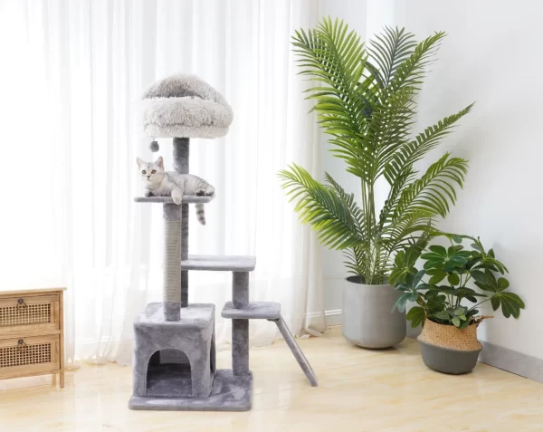 4-Level Cat Tree With Condo and Scratching Pad - Image 5