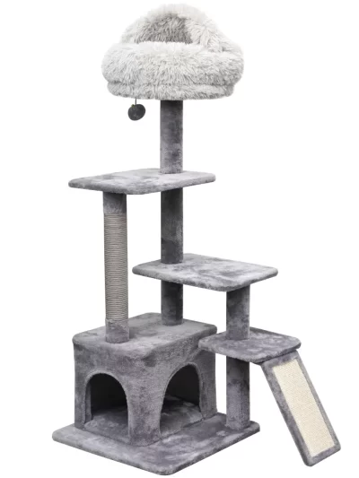 4-Level Cat Tree With Condo and Scratching Pad