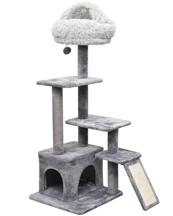 4-Level Cat Tree With Condo and Scratching Pad