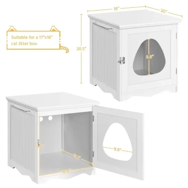 Enclosed Cat Litter Box Furniture - Image 3