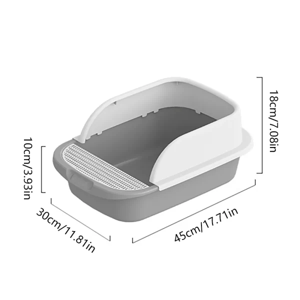 Cat Litter Box Anti-Splashing Semi-Closed Cats Toilet - Image 7