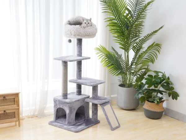 4-Level Cat Tree With Condo and Scratching Pad - Image 4
