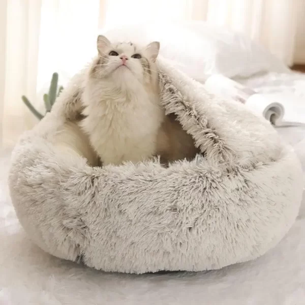 Plush Cat Bed - Image 3