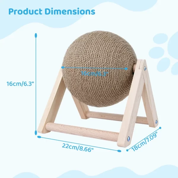 Water Resistant Cat Scratching Ball - Image 4