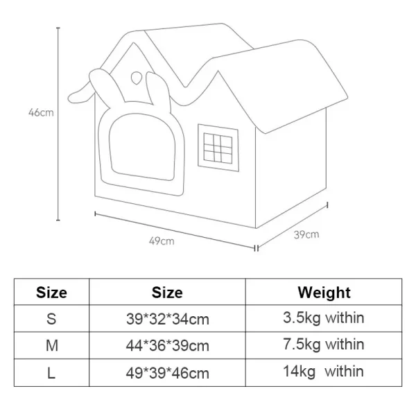 Warm Plush Cat Bed House - Image 6
