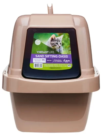 Vibrant Life Sand Sifting Oasis Cat Litter Box
