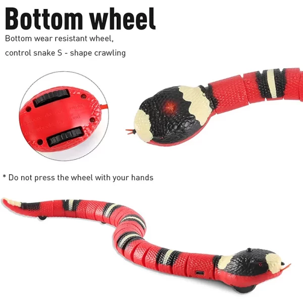 Multi Color Smart Sensing Snake Interactive Cat Toy with USB Charging Accessories - Image 6