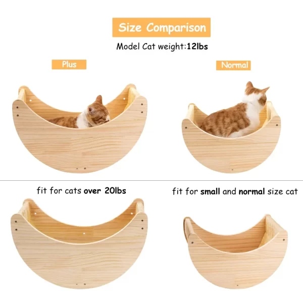 Cat Shelves and Wall Mounted Cat Hammock - Image 5