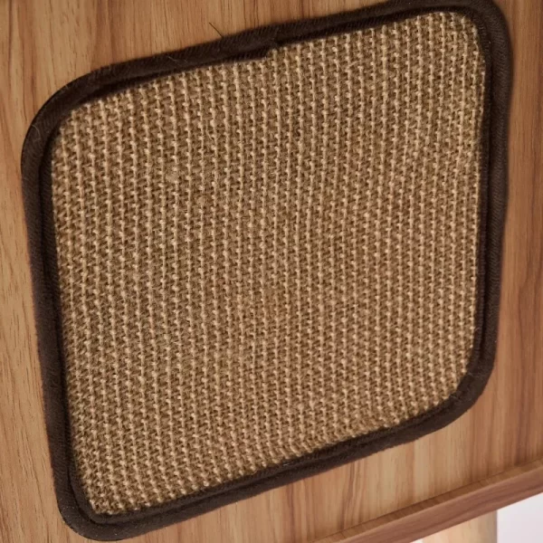 Purr-View Retro TV Cat Condo with Jute Scratching Pad & Washable Mat - Image 6