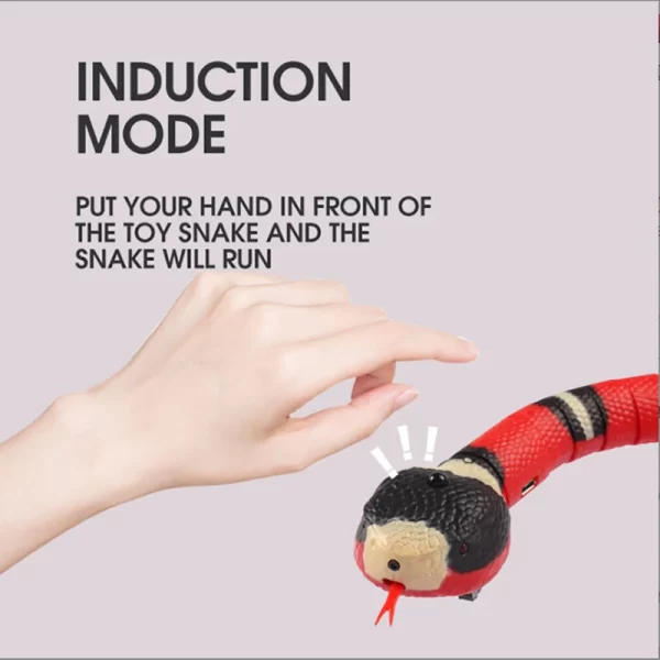 Multi Color Smart Sensing Snake Interactive Cat Toy with USB Charging Accessories - Image 4