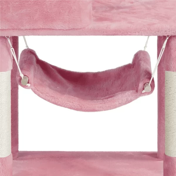 64'' Multi-level Cat Tree Cat Tower with Condos and Scratching Posts - Image 4