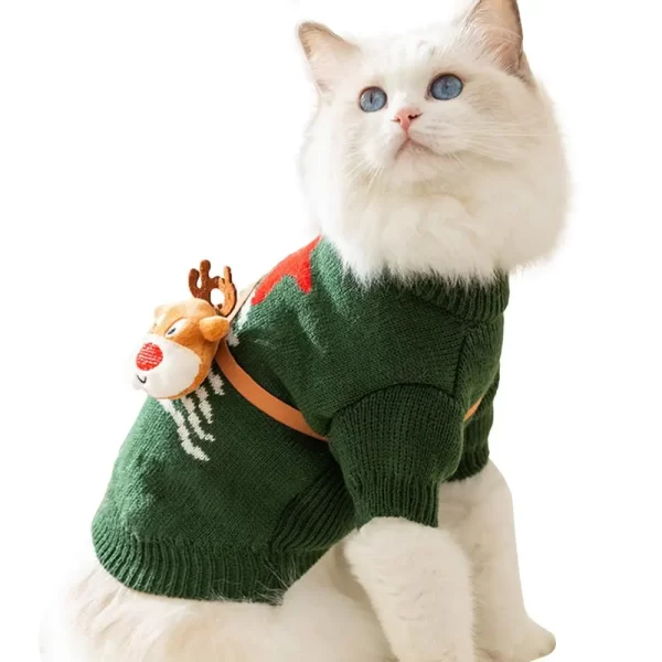 Christmas Style Cat Sweater - Image 7