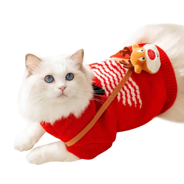 Christmas Style Cat Sweater - Image 8