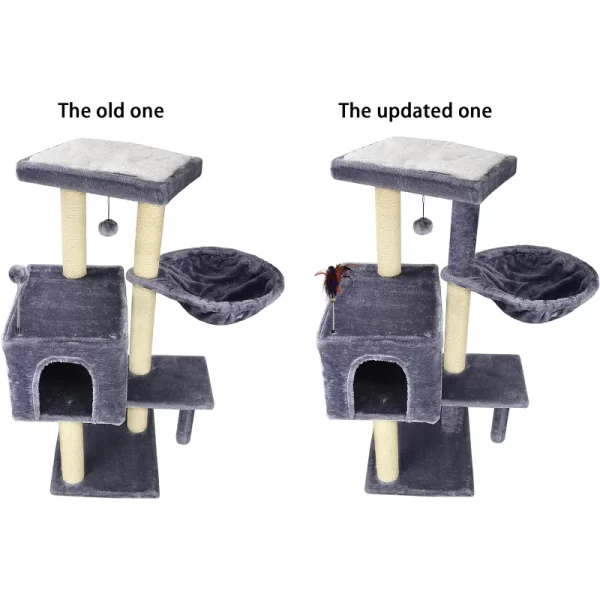 Cat Tree Condo With Scratching Toy and Ball - Image 4