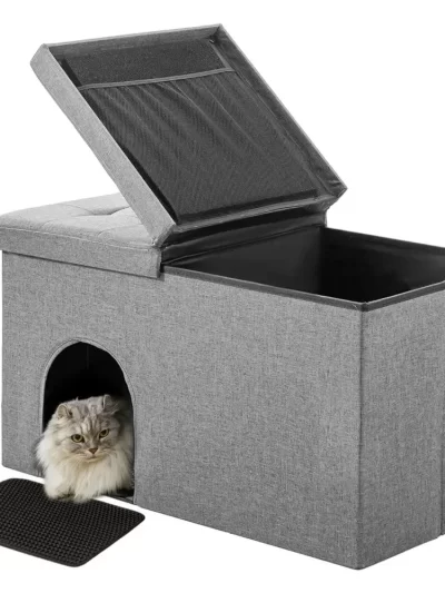 Cat Litter Box Enclosure with Lid