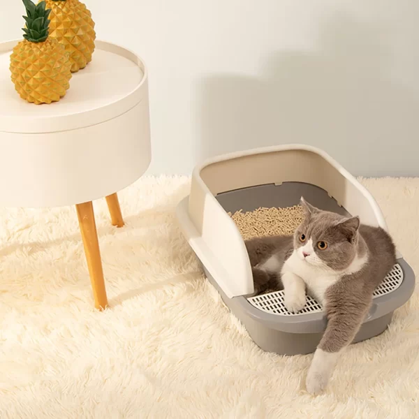 Cat Litter Box Anti-Splashing Semi-Closed Cats Toilet - Image 3