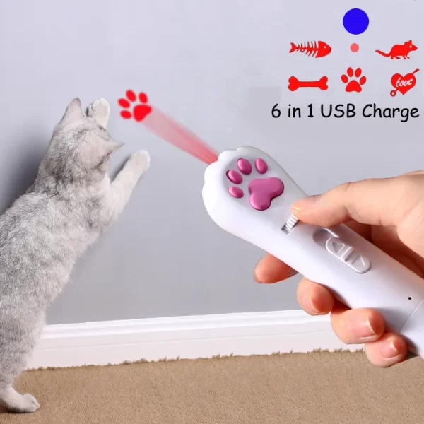 6 in 1 USB LED Laser Pointer