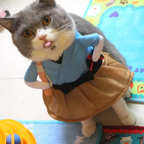 Samurai Cat Costume - Image 2