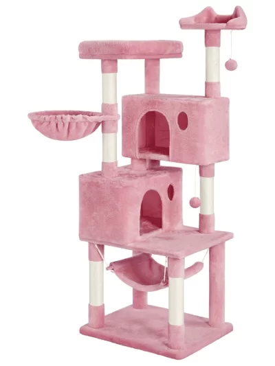 64'' Multi-level Cat Tree Cat Tower with Condos and Scratching Posts