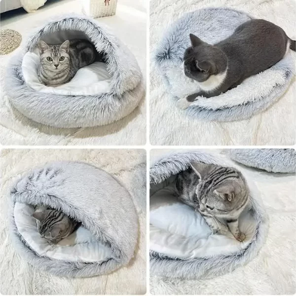 Plush Cat Bed - Image 6