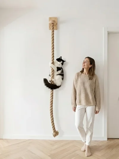 ⭐ Climb‑N‑Scratch Whisker Rope Loft