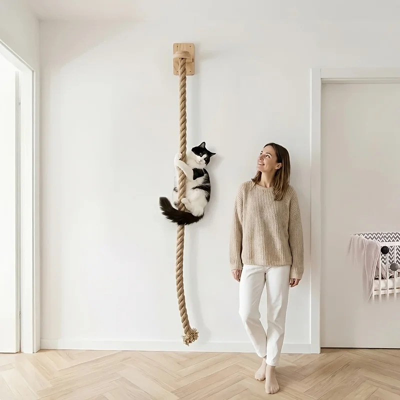 ⭐ Climb‑N‑Scratch Whisker Rope Loft