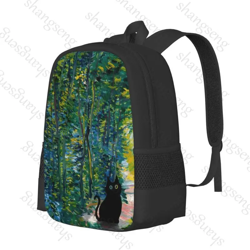 Magic Garden Cat Backpack - Large Capacity Kawaii School, Travel & Office Bag - Image 12