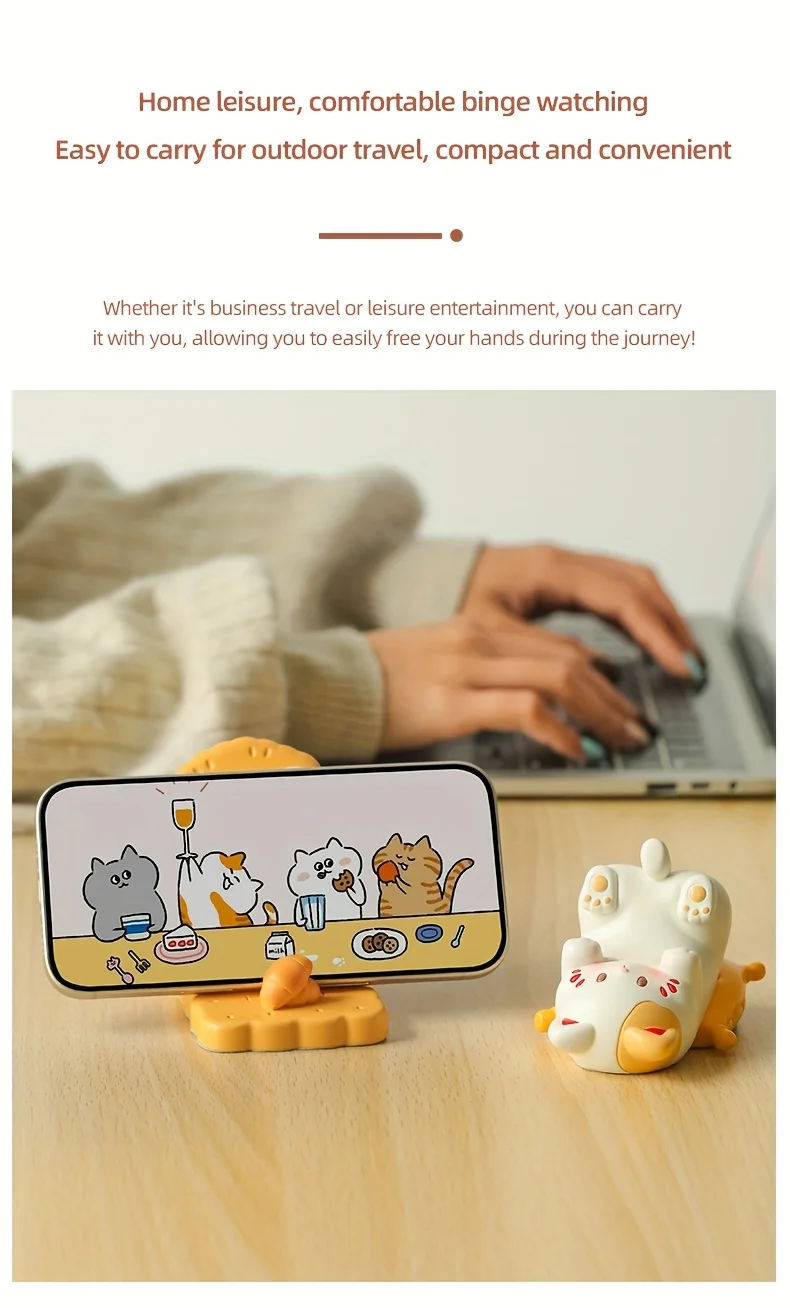 π Kawaii Cat Phone & Glasses Caddy β Cute Desktop Organizer for Home & Office - Image 13