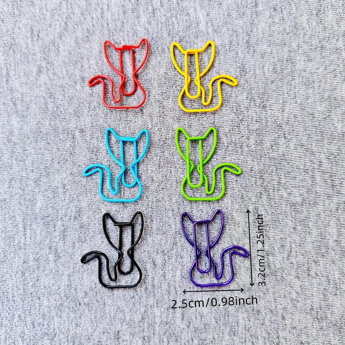 Purrfect Cat‑Shaped Paper Clips in Mixed Colors (25PCS) ⭐ - Image 2