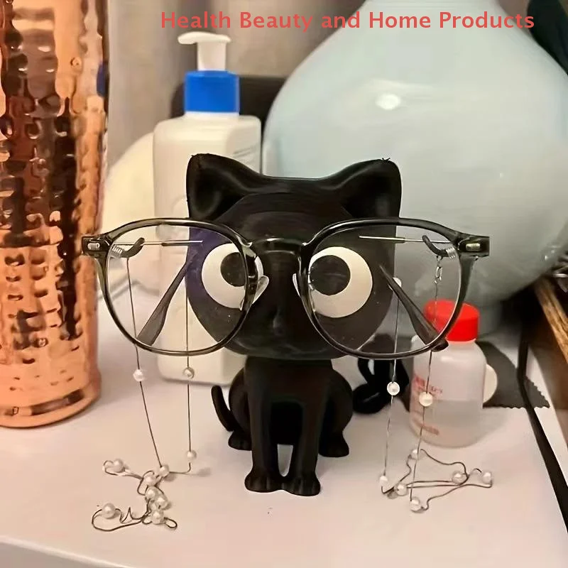 ๐ Black Cat 3D Eyeglass Holder โ Wooden Kitty Stand for Glasses & Sunnies - Image 8