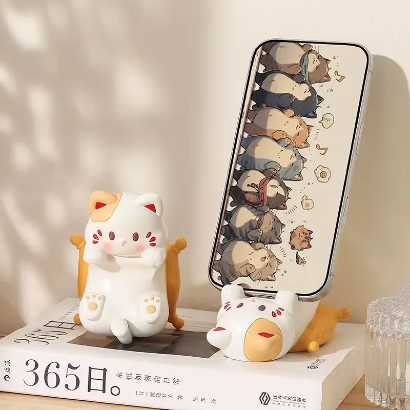 π Kawaii Cat Phone & Glasses Caddy β Cute Desktop Organizer for Home & Office