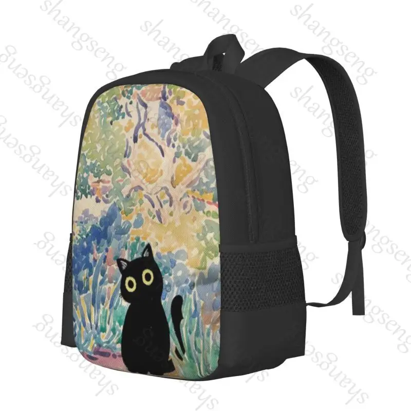 Magic Garden Cat Backpack - Large Capacity Kawaii School, Travel & Office Bag - Image 15