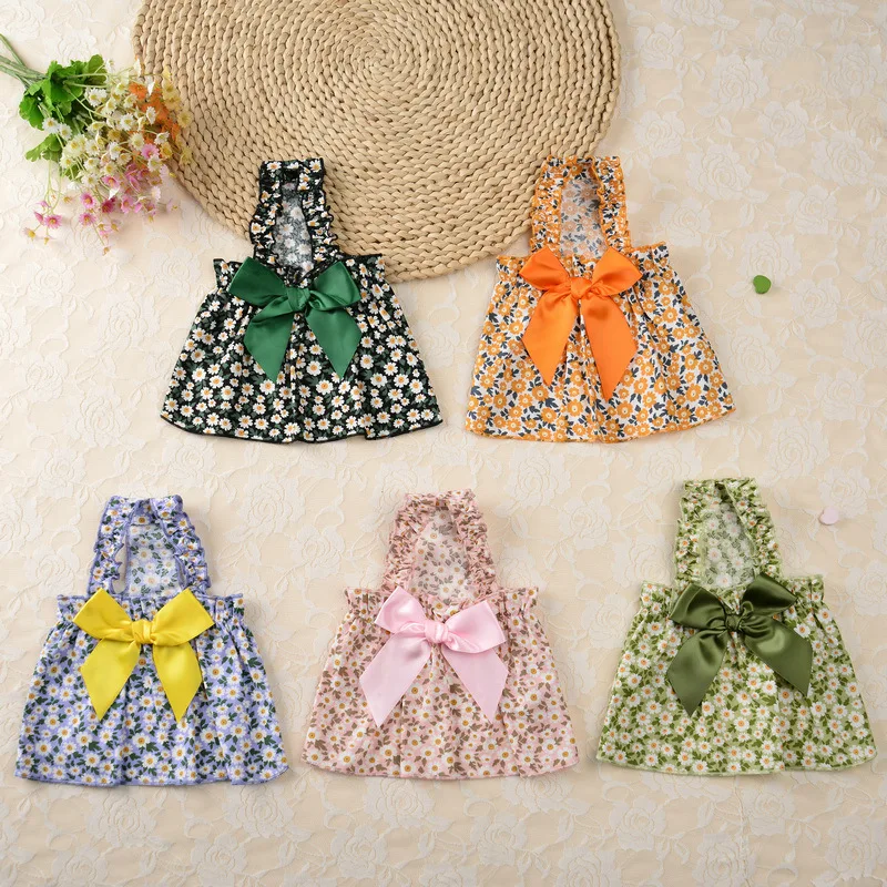 Summer Blossom Kitty Dress. Romantic Floral Party Outfit for Cats - Image 6