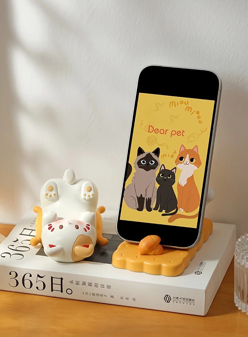 π Kawaii Cat Phone & Glasses Caddy β Cute Desktop Organizer for Home & Office - Image 12