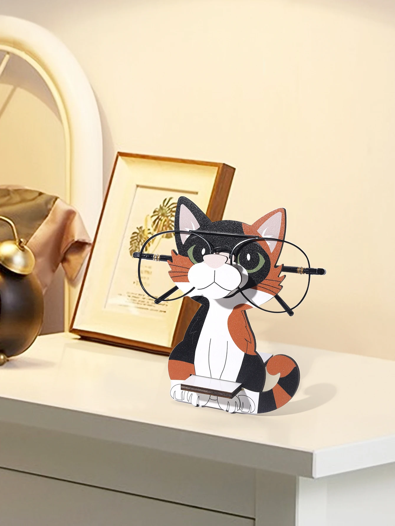 π 3D Cartoon Cat Eyeglass Holder β Wooden Desk Buddy for Glasses & Sunnies - Image 12