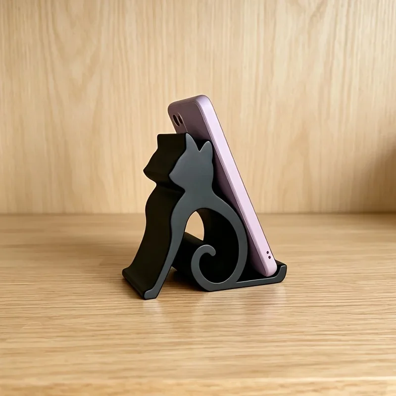 🌟 Kawaii Cat Phone & Tablet Holder — Cute Desktop Buddy for Any Room - Image 11