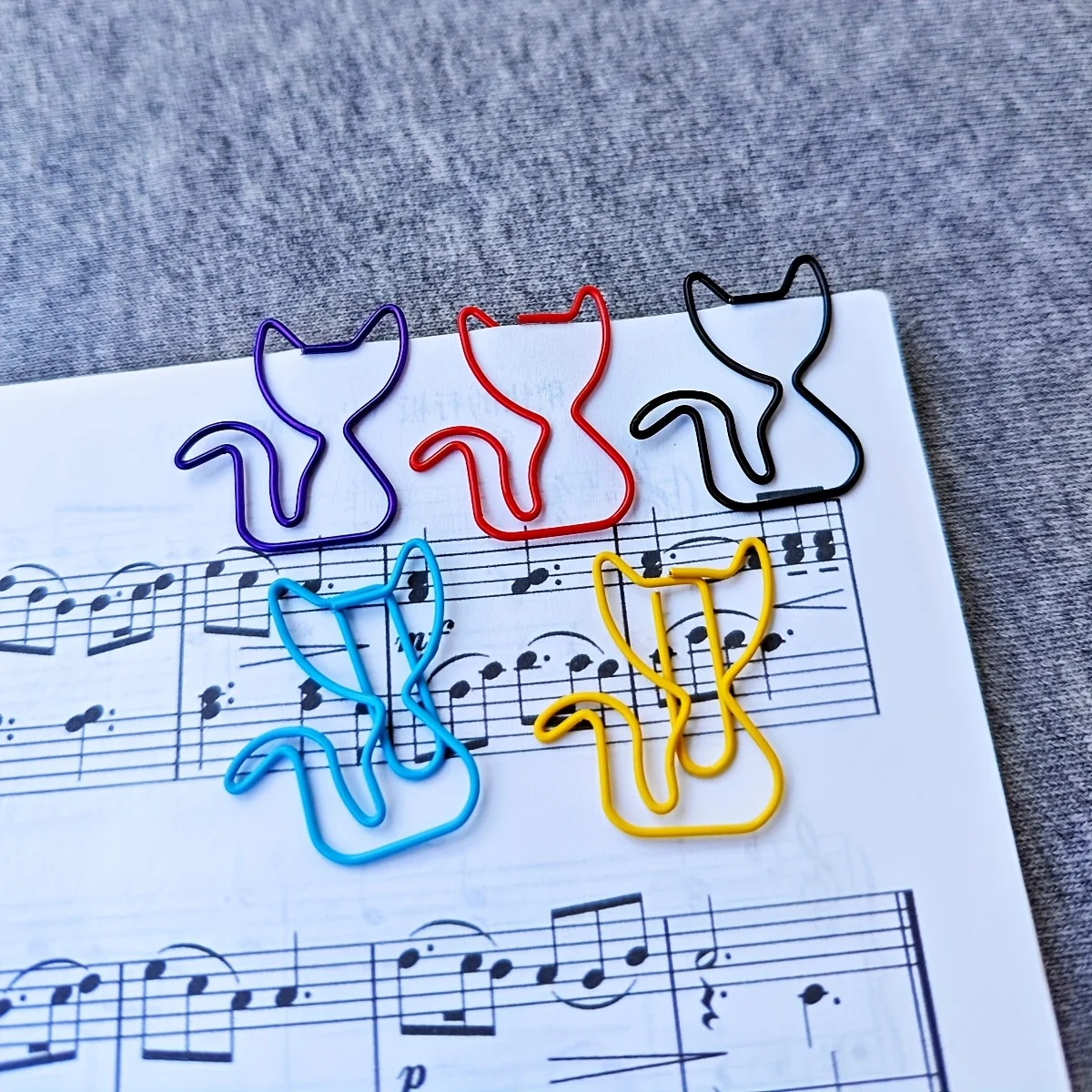 Purrfect Cat‑Shaped Paper Clips in Mixed Colors (25PCS) ⭐ - Image 4