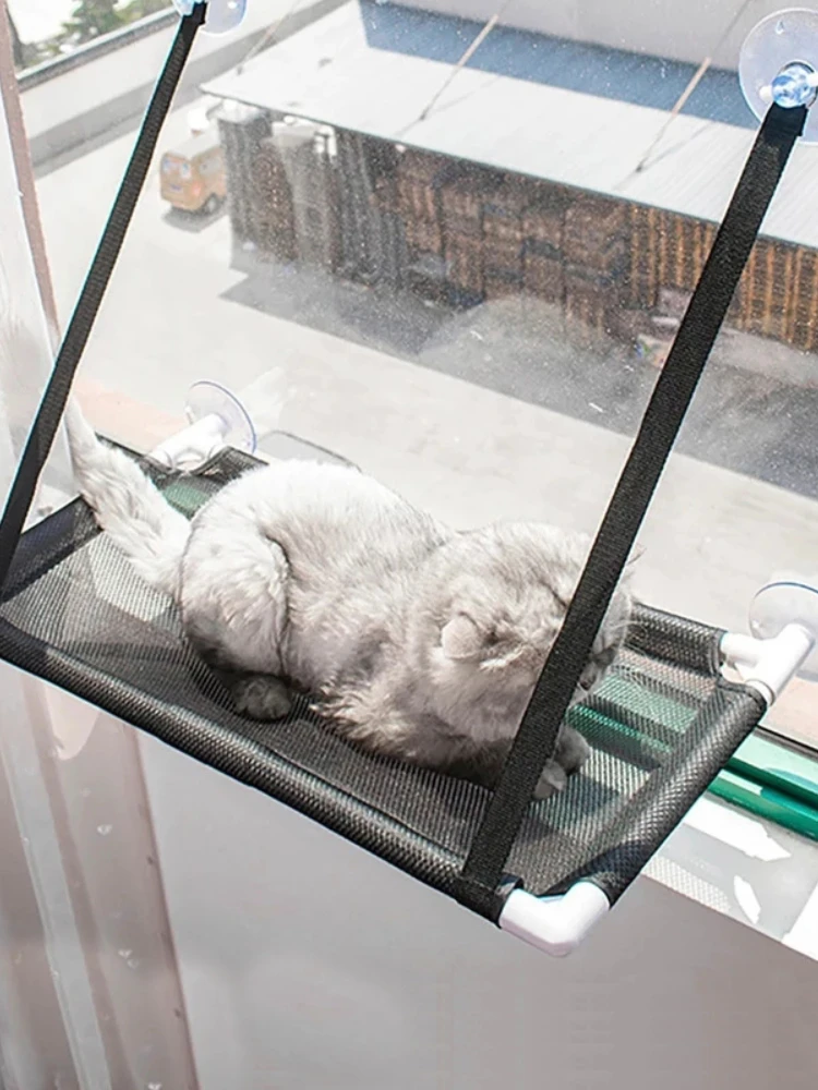 Kitty Breezy Basket Hammock. “For kitties who love a light sway and a cozy getaway.” - Image 11