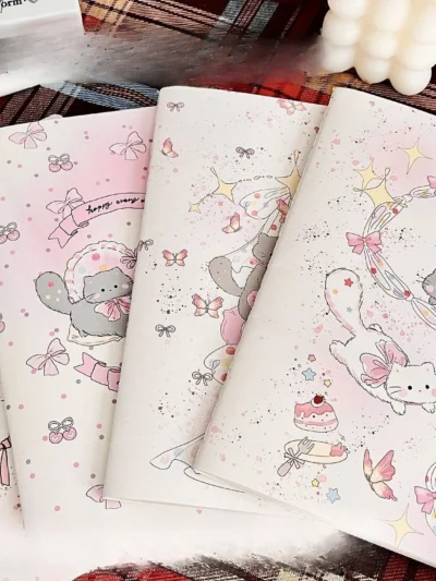 Purrfect Bow Cat A5 Thickened Journal ⭐