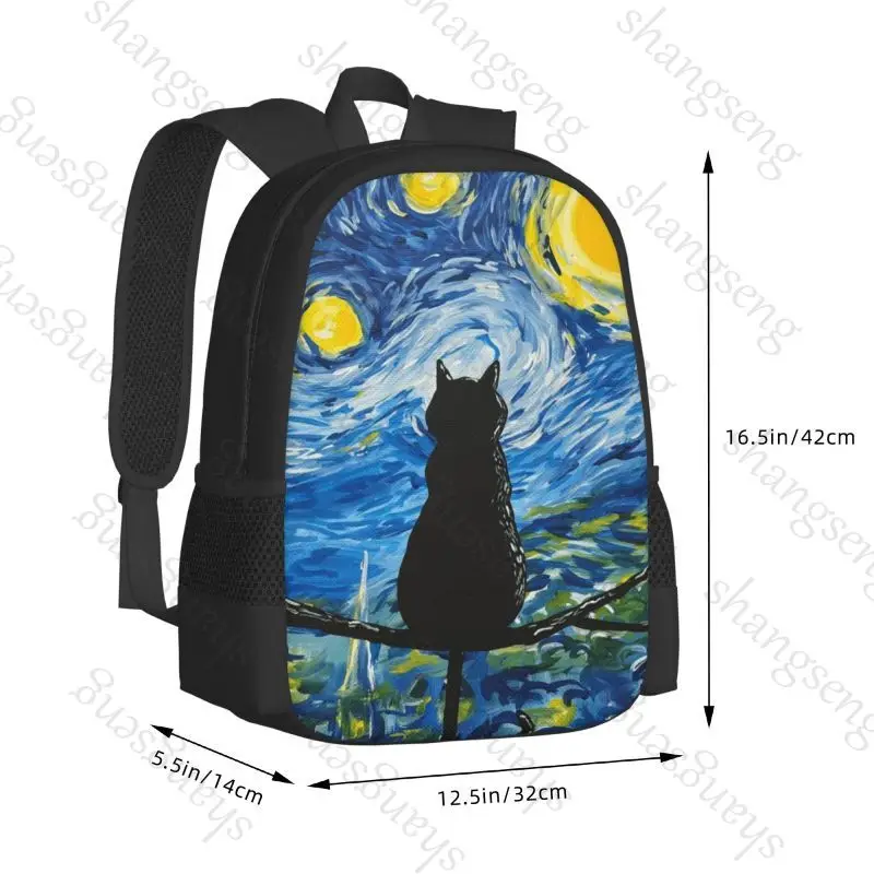 Magic Garden Cat Backpack - Large Capacity Kawaii School, Travel & Office Bag - Image 2