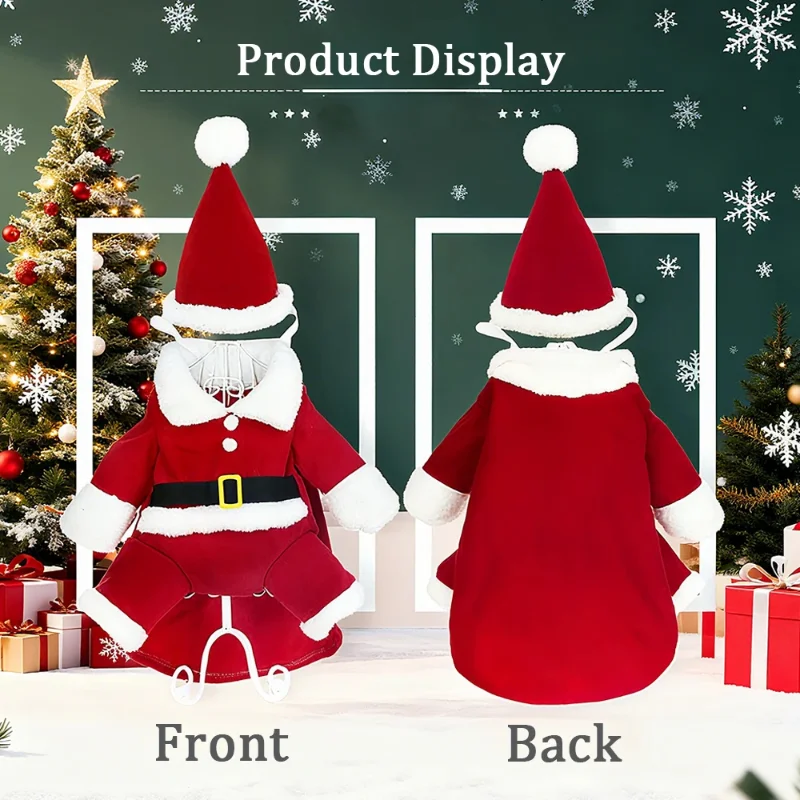 Santa Paw Holiday Suit. Cozy, Festive, and Totally Adorable - Image 2