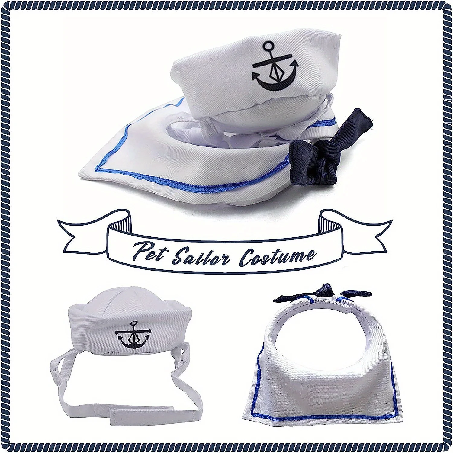 Seaside Sailor Kitty Suit. Nautical, Charming, and Ready to Set Sail - Image 4