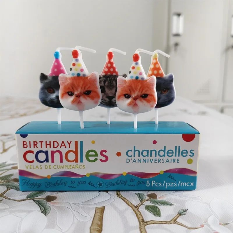 π± Cat Head Birthday Candles - Image 6