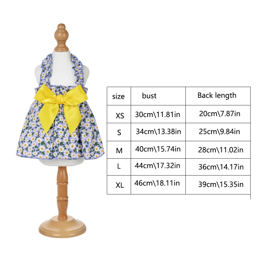 Summer Blossom Kitty Dress. Romantic Floral Party Outfit for Cats - Image 15