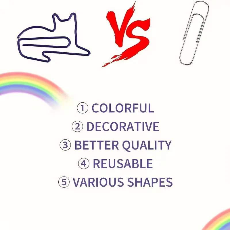 Purrfect Silhouette Cat Paper Clips (30PCS) ⭐ - Image 5