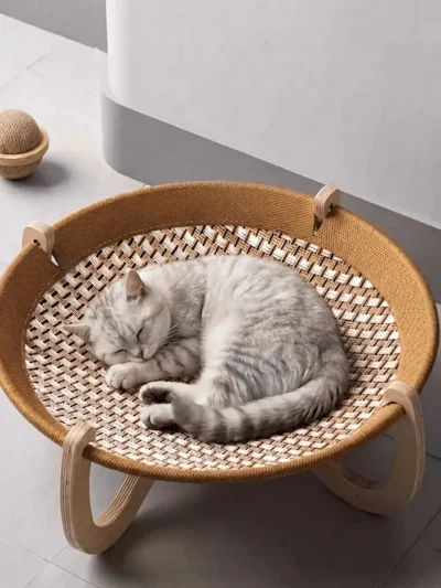 Kitty Luxe Lounge Hammock.  “For kitties who nap like royalty.”
